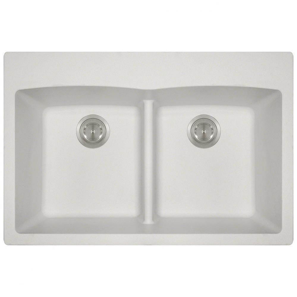 Double Equal Bowl Low-Divide Topmount AstraGranite