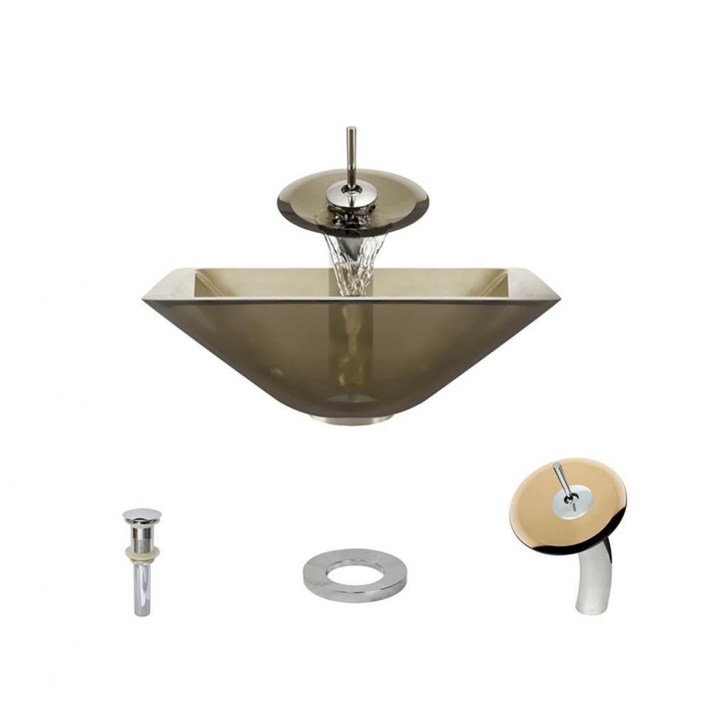 P306 Taupe-C Bathroom Waterfall Faucet