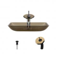 Polaris Sinks P046 Tau-ABR - P046 Taupe-ABR Bathroom Waterfall Faucet