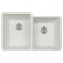 Polaris Sinks P108W - Double Offset Bowl AstraGranite