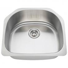 Polaris Sinks P1242-16 - D-Bowl Stainless Steel Kitchen