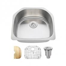 Polaris Sinks P1242-18-ENS - The Polaris P1242 18 Gauge Kitchen