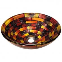 Polaris Sinks P126 - Stained Glass Vessel Bathroom