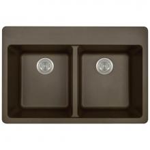 Polaris Sinks P208TM - Double Equal Bowl Topmount AstraGranite