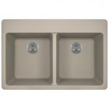 Polaris Sinks P208TST - Double Equal Bowl Topmount AstraGranite