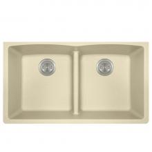 Polaris Sinks P218BE - Double Equal Bowl Low-Divide Undermount AstraGranite