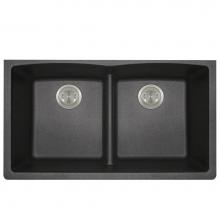 Polaris Sinks P218BL - Double Equal Bowl Low-Divide Undermount AstraGranite