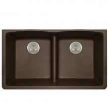 Polaris Sinks P218M - Double Equal Bowl Low-Divide Undermount AstraGranite