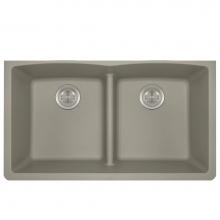 Polaris Sinks P218ST - Double Equal Bowl Low-Divide Undermount AstraGranite