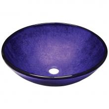 Polaris Sinks P246 - Foil Undertone Purple Glass Vessel