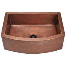 Polaris Sinks P419 - Single Bowl Copper Apron