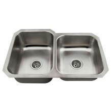 Polaris Sinks PL3501US - Offset Stainless Steel Kitchen