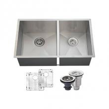 Polaris Sinks POL2233-ENS - The Polaris POL2233 16 Gauge Kitchen