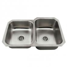 Polaris Sinks PR3501US - Offset Stainless Steel Kitchen