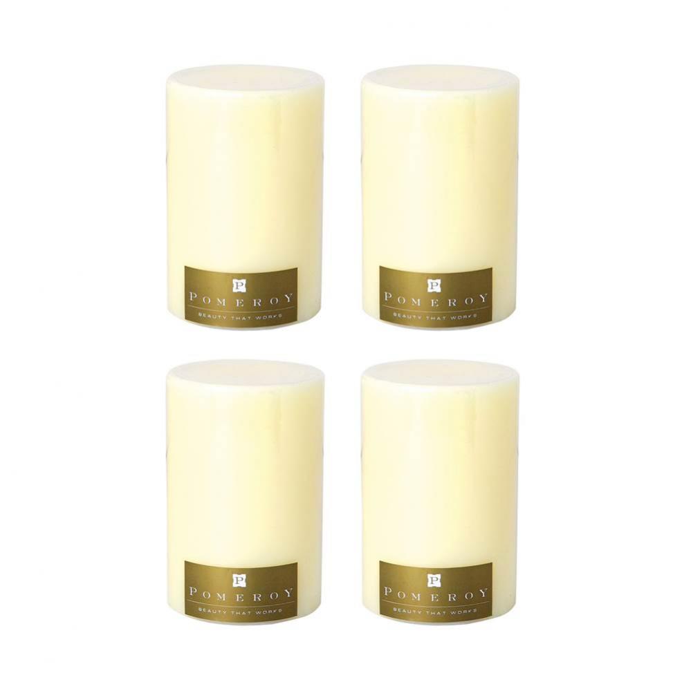 Set of 4 Pillar Candles -