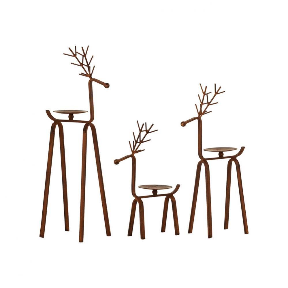 Timberland Set of 3 Reindeer Pillar