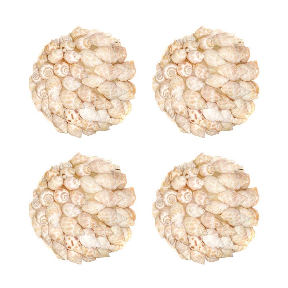 Shell Set of 4 Spheres -