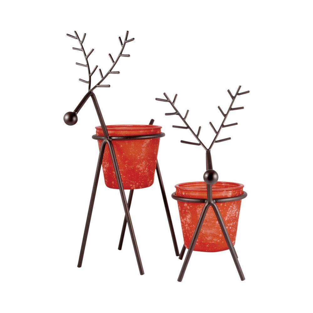 Reindeer Set Of 2 Large