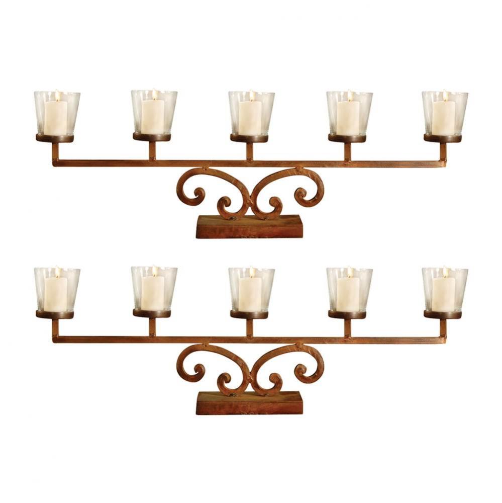 Prairie Votive Mantle Lighting - Set of