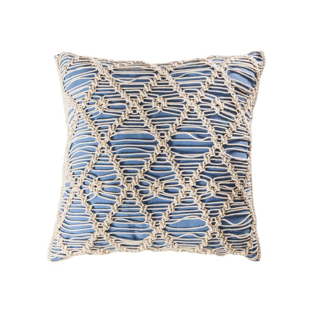 Hannah Blue Pillow 20x20 COVER -