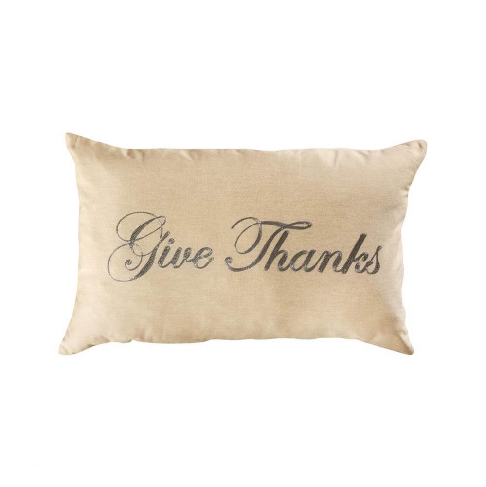 Give Thanks 16x26 Lumbar Pillow - COVER