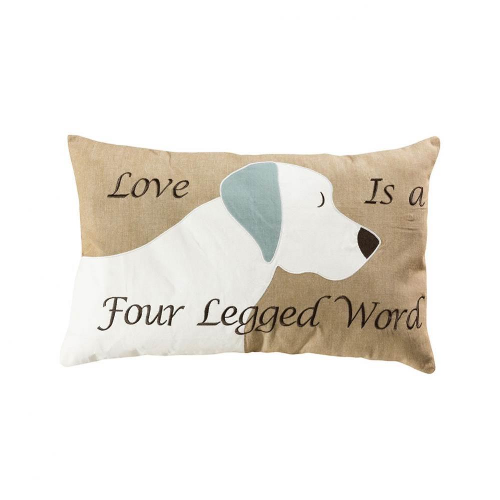 Dog Love 16x26 Lumbar Pillow - COVER