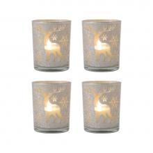 Pomeroy 394607/S4 - Reindeer Set of 4 Pillar