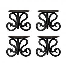 Pomeroy 615023/S4 - Paisley Set of 4 Pillar Holders