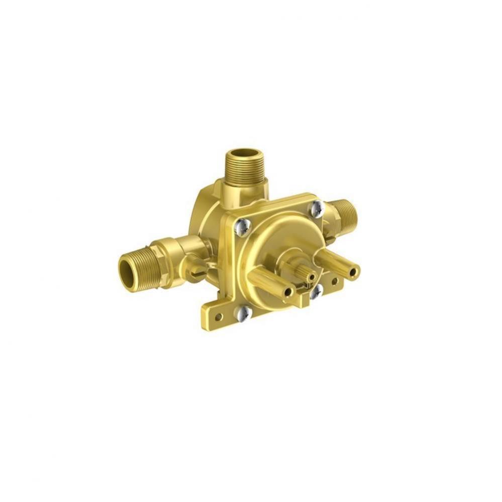 3-port pressure balance valve, without diverter, without in2itiv rough-in mounting system