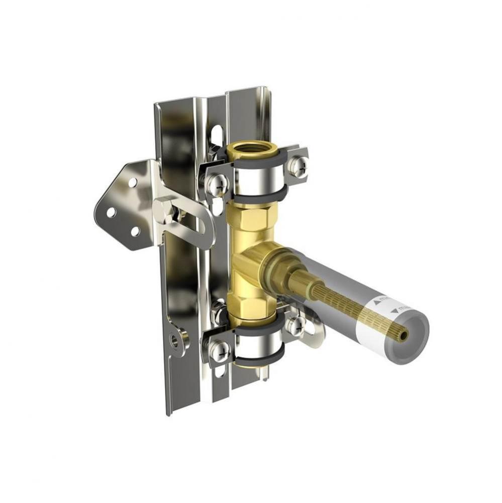 ½'' Shut-Off/Volume Control Valve Rough-In, With In2Itiv Rough-In Mounting System