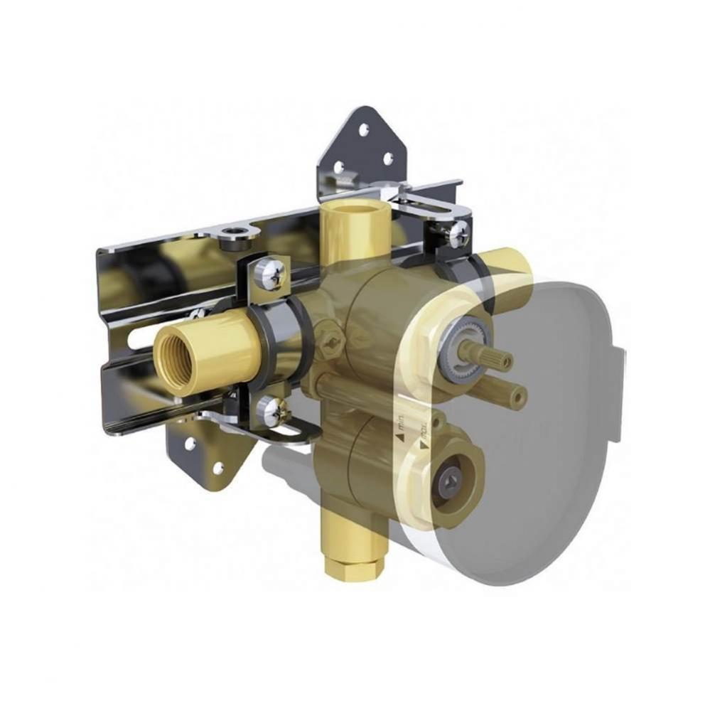 3-Port Pressure Balance Valve (Eurobalance), With In2Itiv Rough-In Mounting System