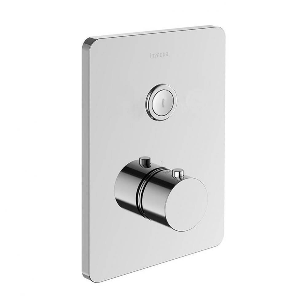 Urban X Thermostatic Valve Trim Kit With 1 Push-Button, Chrome