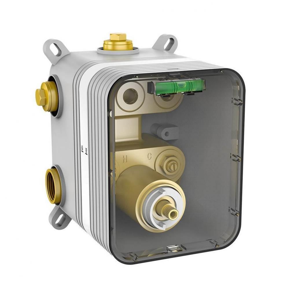 Thermostatic Valve (Eurotherm) With Push-Button Control/Diverter, Without In2Itiv Rough-In  Mounti