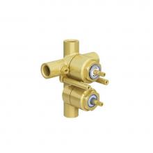 In2aqua 1196 2 98 2 - 4-Port Pressure Balance Valve (Eurobalance), With Manual Diverter/Calgreen, Without In2Itiv Rough-