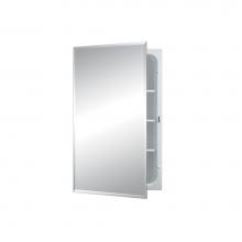 Jensen Medicine Cabinets 1459 - HORIZON 1DR 16X26 BVL HY/ST