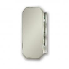 Jensen Medicine Cabinets 52WH244PTX - METRO OCTAGON 1DR 15X31 1/2B WB/ST OVER