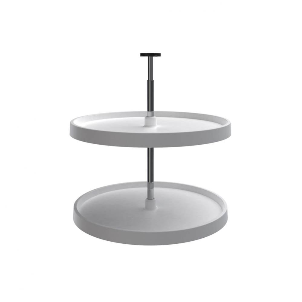 Value Line Polymer Full-Circle 2-Shelf Lazy Susans for Base Cabinets