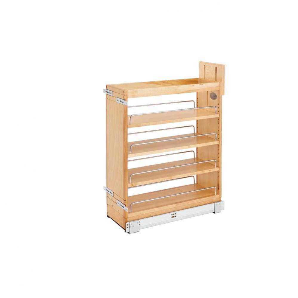 Wood Base Cabinet Pull Out Organizer w/Soft Close and Servo Drive System