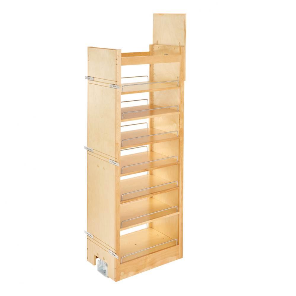 Wood Tall Cabinet Pull Out Pantry Organizer w/Soft Close