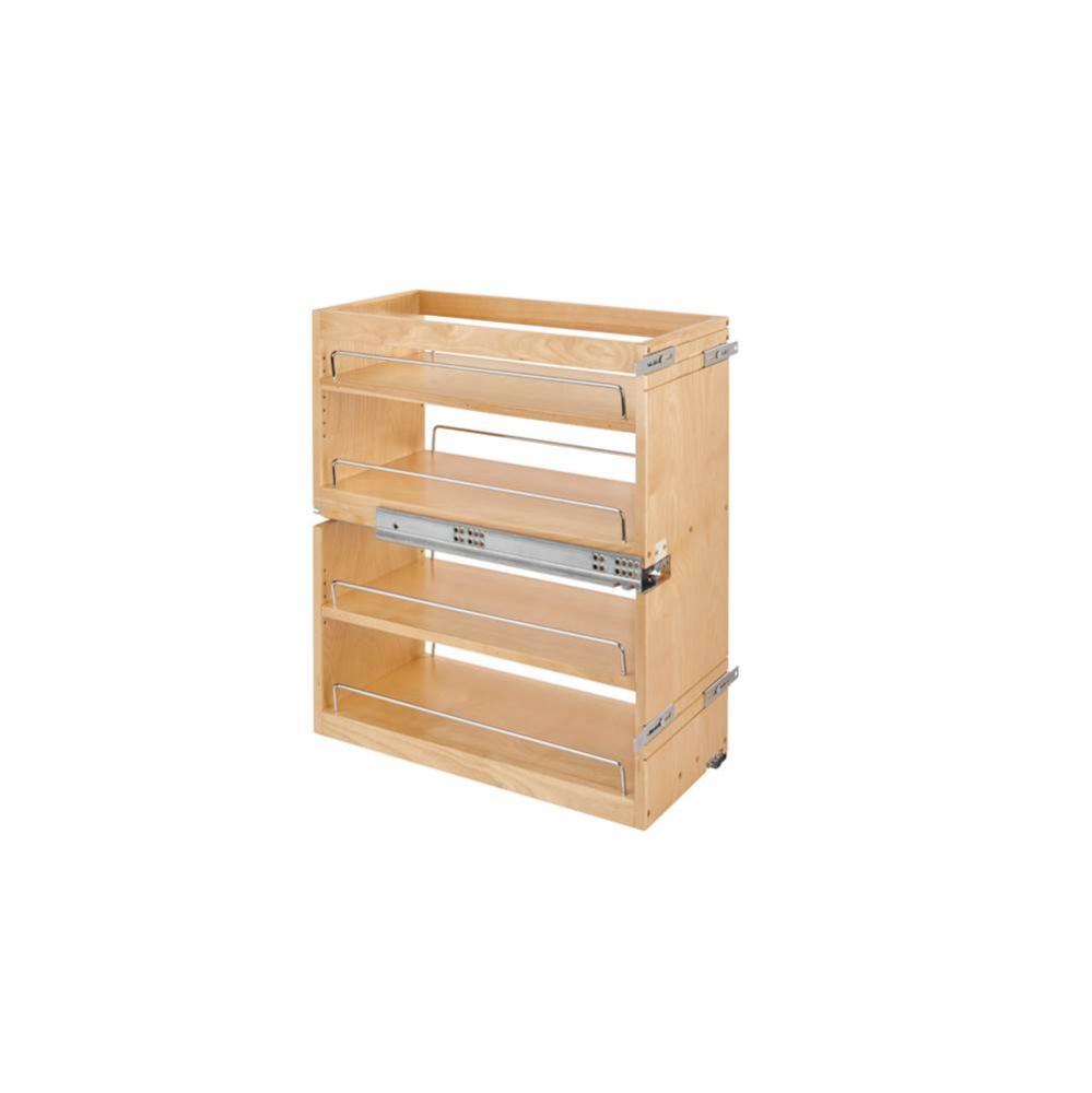 Wood Base Cabinet Pull Out Organizer w/Soft Close