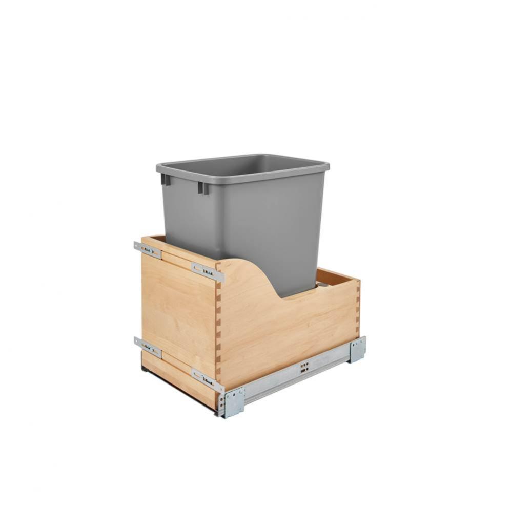 Wood Pull Out Trash/Waste Container w/Soft Close