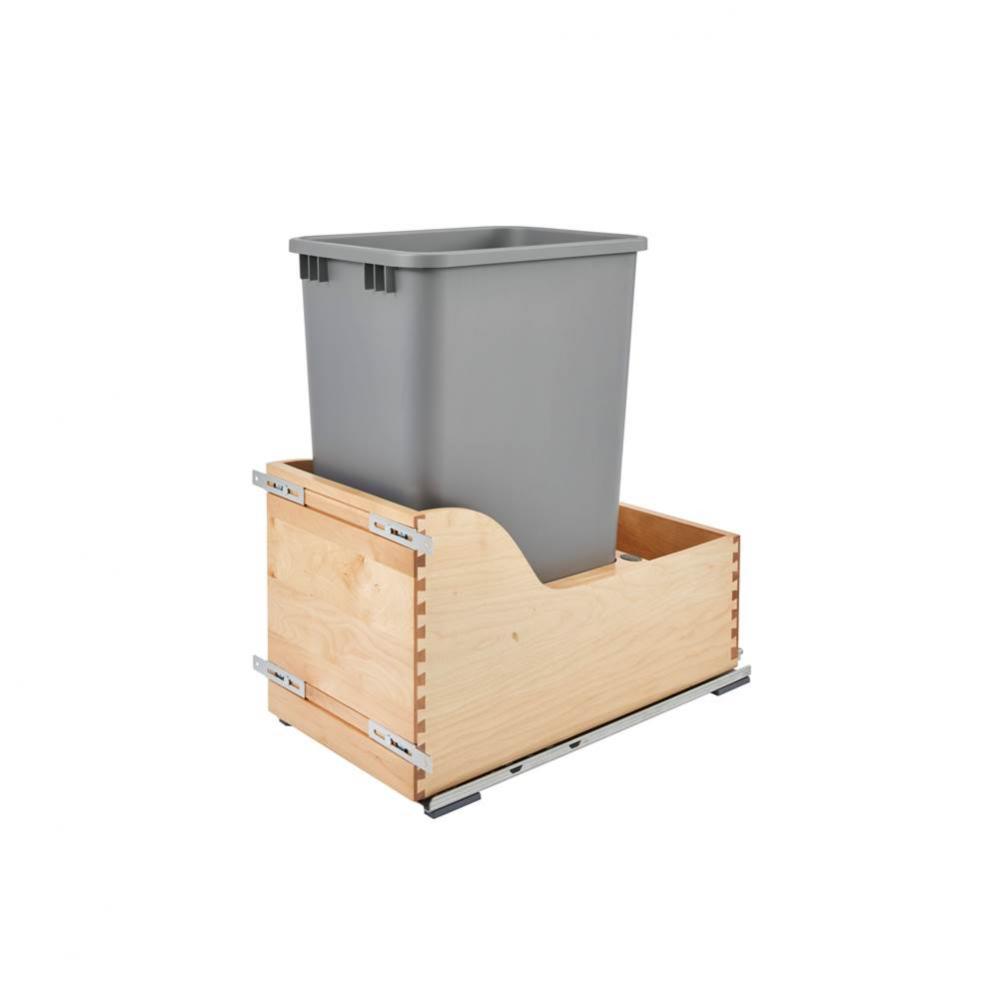 Wood Pull Out Trash/Waste Container w/Soft Close