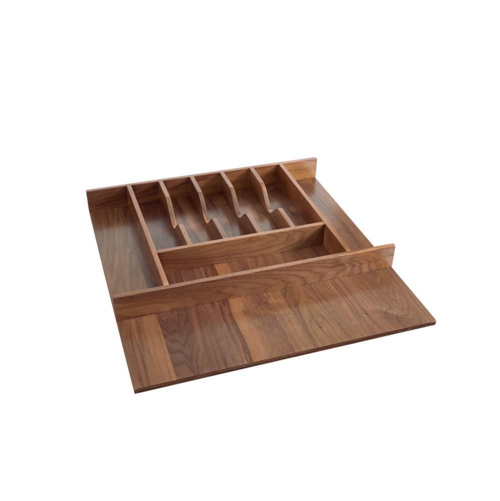 Walnut Trim To Fit Shallow Cutlery Drawer Insert Organizer