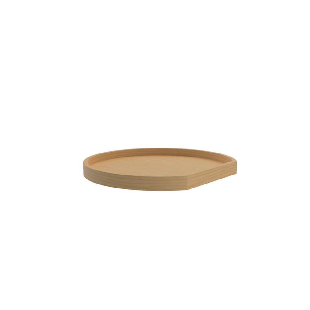 Wood D-Shape Lazy Susans for Corner Wall Cabinets w/Swivel bearing