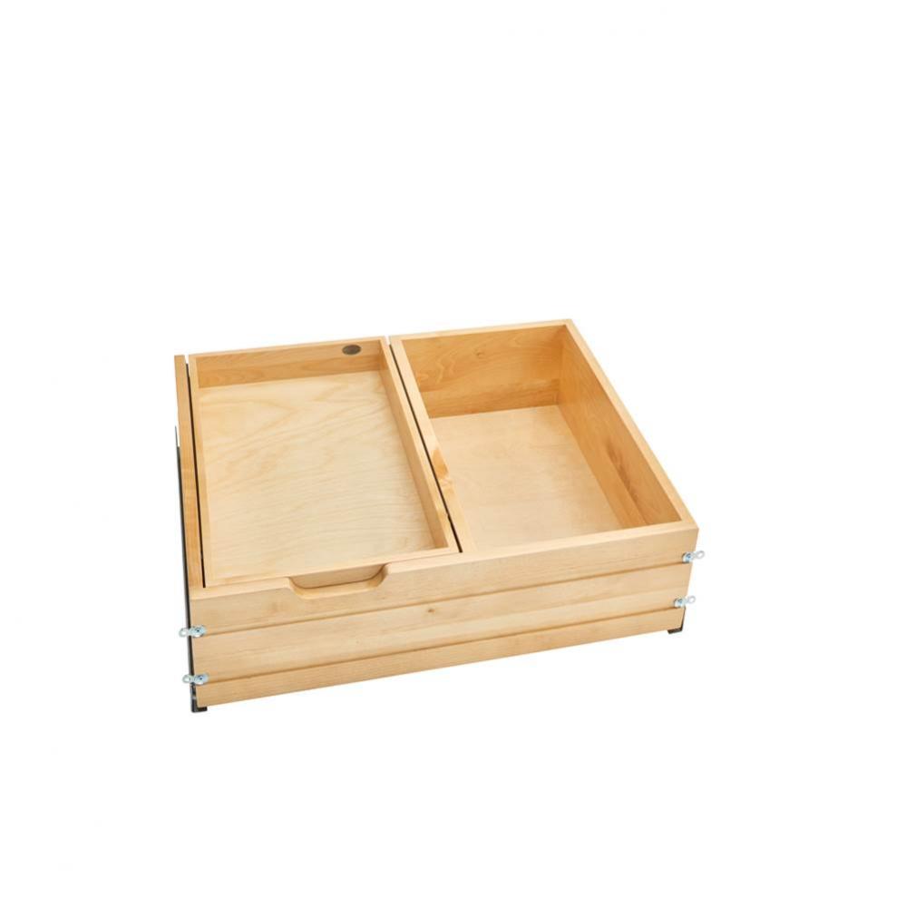 28.5 in Frameless Tiered Deep Drawer