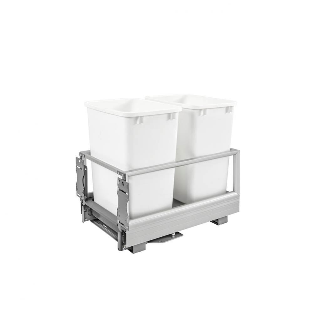 Aluminum Pull Out Trash/Waste Container with Soft Open/Close