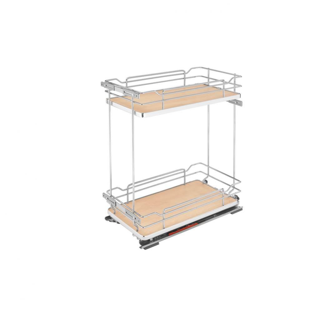 Two-Tier Sold Surface Pull Out Organizers w/Soft Close