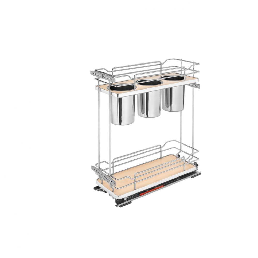 Two-Tier Utensil Pull Out Organizers w/Soft Close