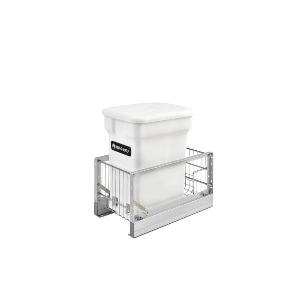 Aluminum Pull Out Compost Container w/Soft Close