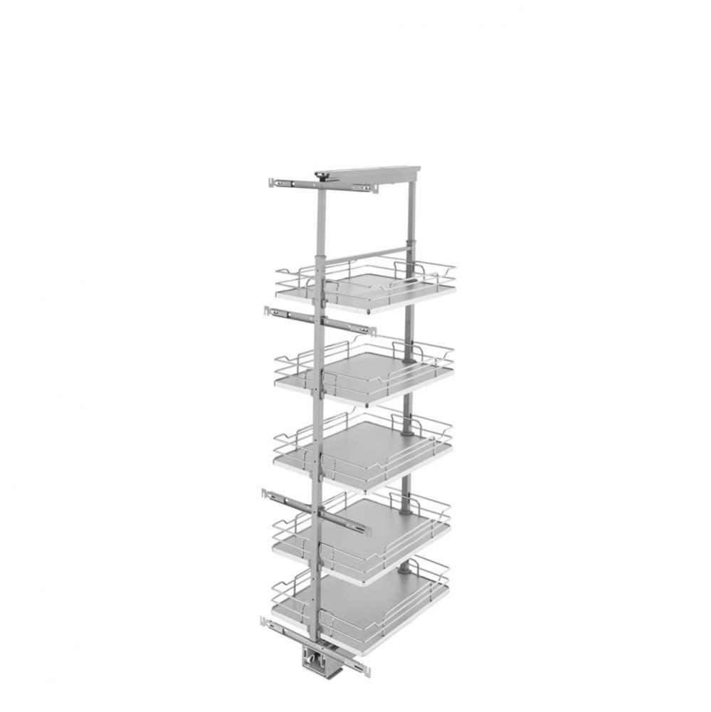 Adjustable Solid Surface Pantry System for Tall Pantry Cabinets